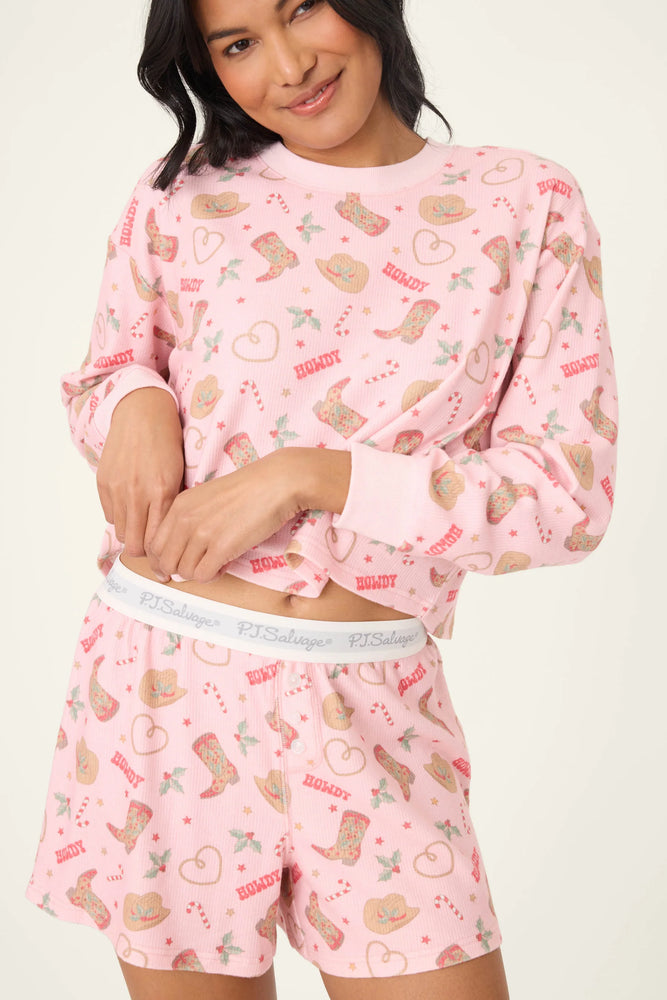 WESTERN BOYFRIEND PJ SET