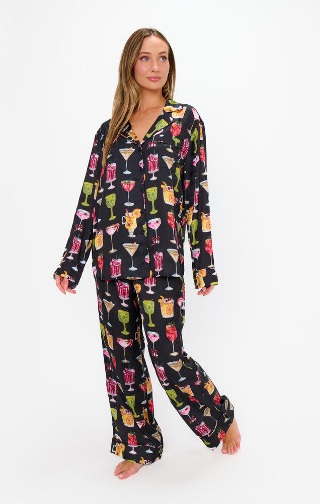 SILKY COCKTAILS PJ SET