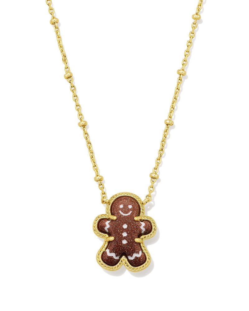 GINGERBREAD PENDANT NECKLACE